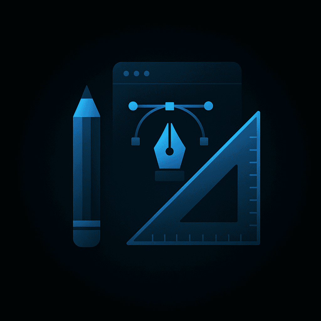 Design phase concept art and UI exploration